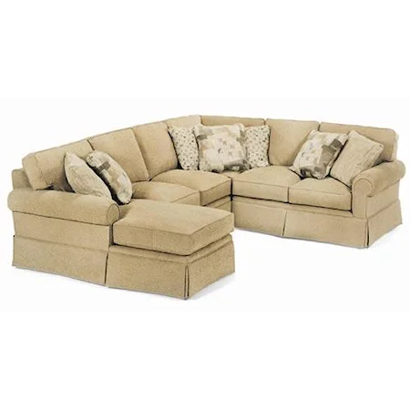 Customizable Spacious Sectional Sofa with Chaise Attachment